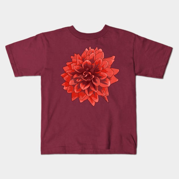 Dahlia Kids T-Shirt by Javisolarte